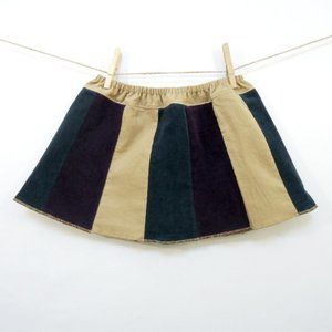 Girls Corduroy Skirt - Patchwork - 6/7